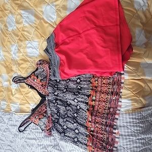 Bathing suit and shorts